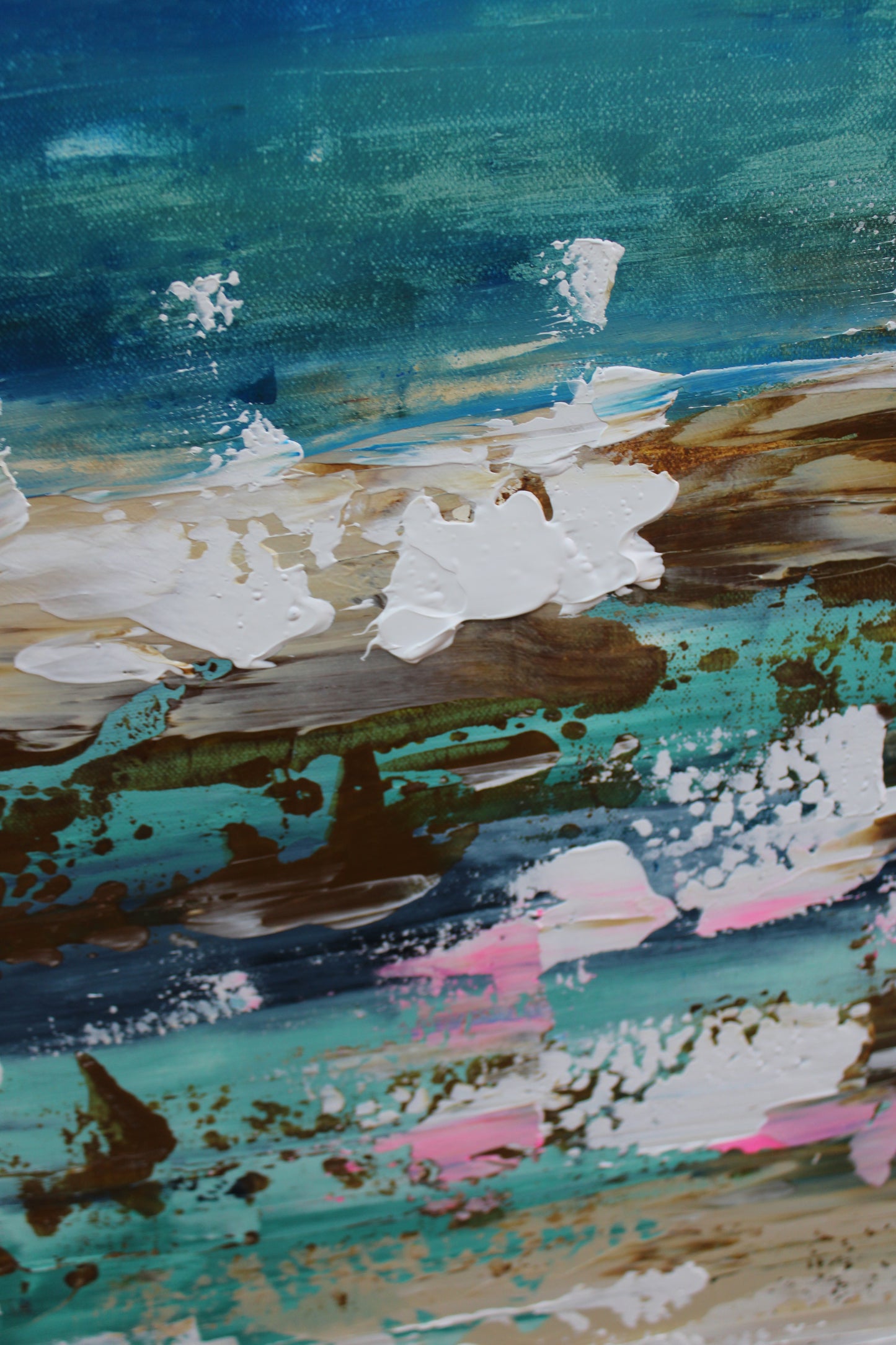 Amalfi coast Sea Sky Original abstract contemporary Oil Painting On Canvas size 100x80cm