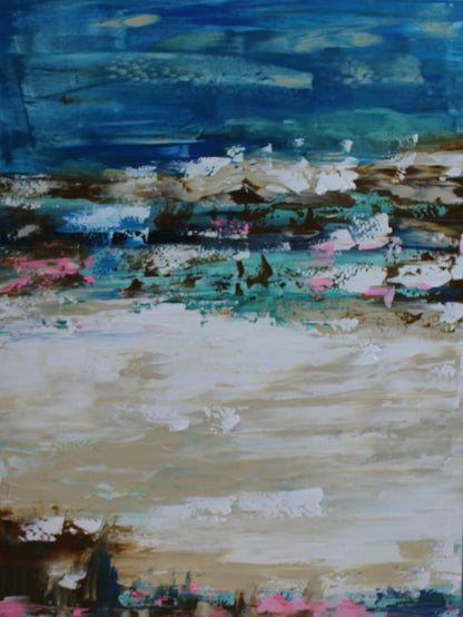 Amalfi coast Sea Sky Original abstract contemporary Oil Painting On Canvas size 100x80cm