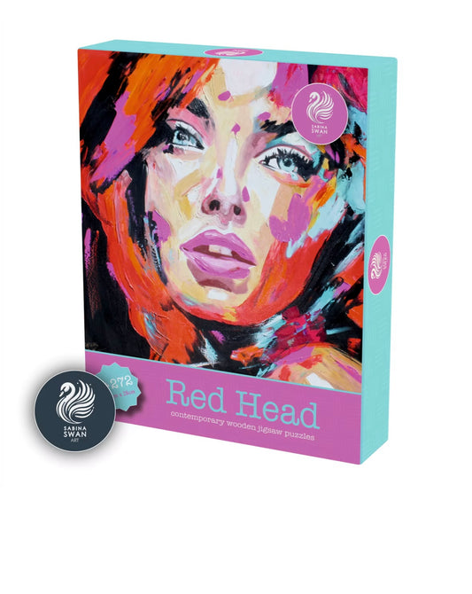 Art Wooden Puzzle for Adults Sabina Swan Art Original Jigsaw Red Head