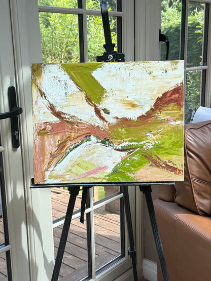 Oka StyLe Abstract original Oil Painting On Canvas 50 X 40cm Lake District textured