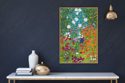 Contemporary Abstract Original Oil Painting On 50x35cm on Canvas Summer Garden