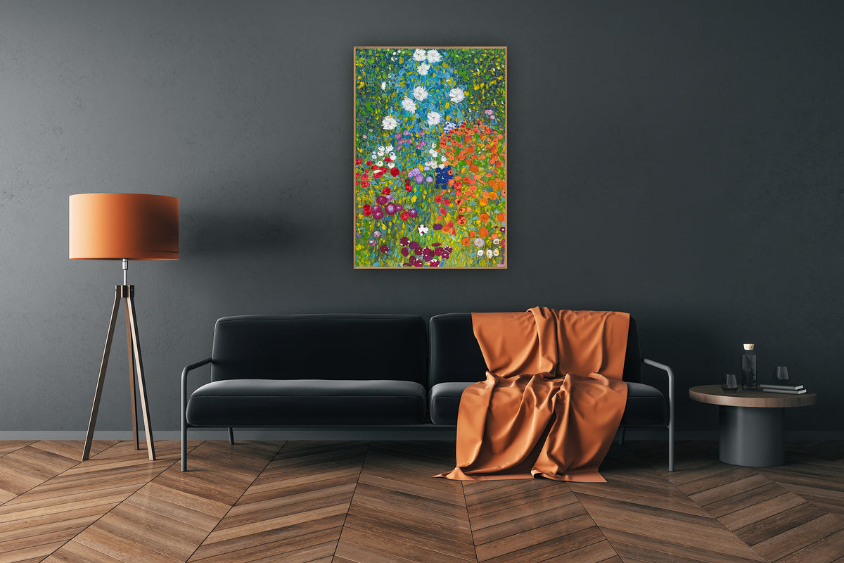 Contemporary Abstract Original Oil Painting On 50x35cm on Canvas Summer Garden