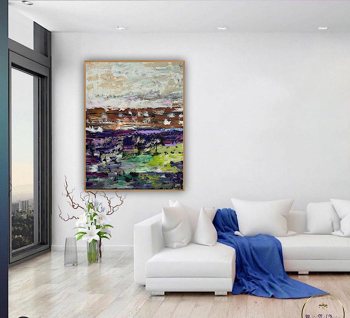 Oka contemporary Abstract Oil Painting Canvas 100x80cm Texture The Sky that Never Settles