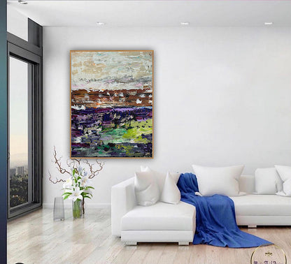 Oka contemporary Abstract Oil Painting Canvas 100x80cm Texture The Sky that Never Settles