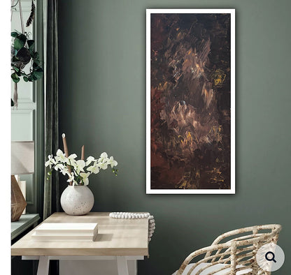 Richter Original Abstract Oil Painting On Canvas 60x120cm Unfinished Chapter