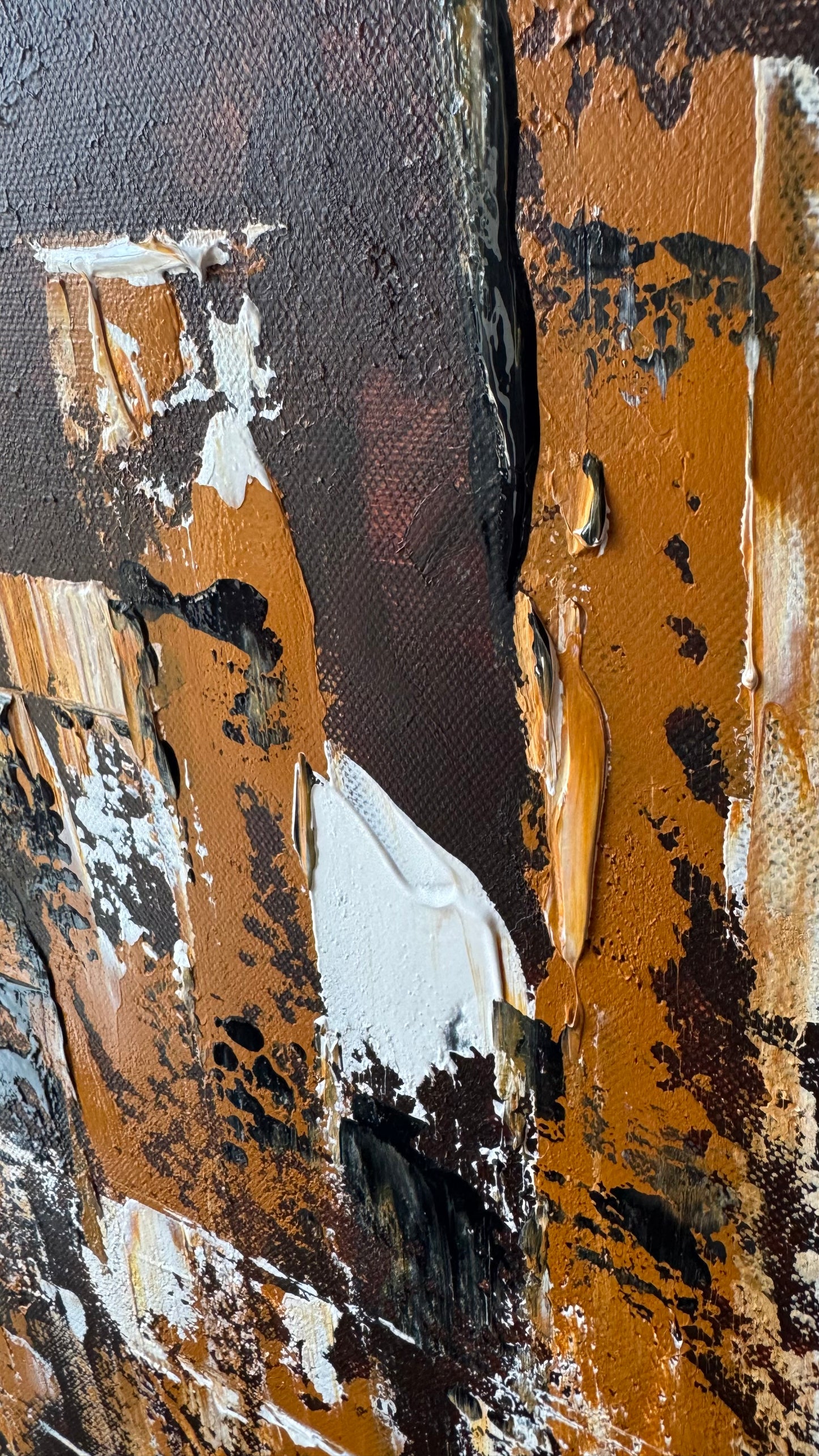 Richter Original Abstract Oil Painting On Canvas 60x120cm Cityscape escape New York