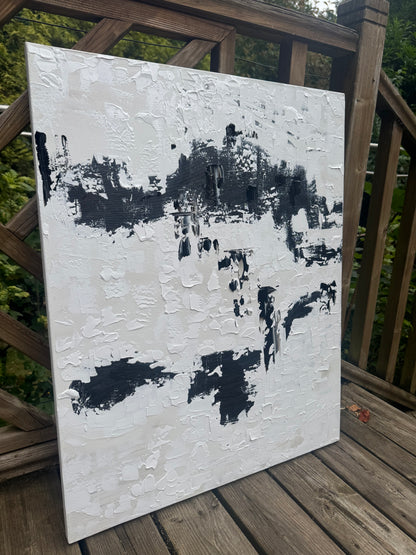 Original abstract Oil Painting On Canvas 76 X 60cm textured ‘Urban Fragments’