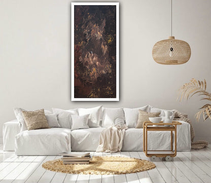 Richter Original Abstract Oil Painting On Canvas 60x120cm Unfinished Chapter