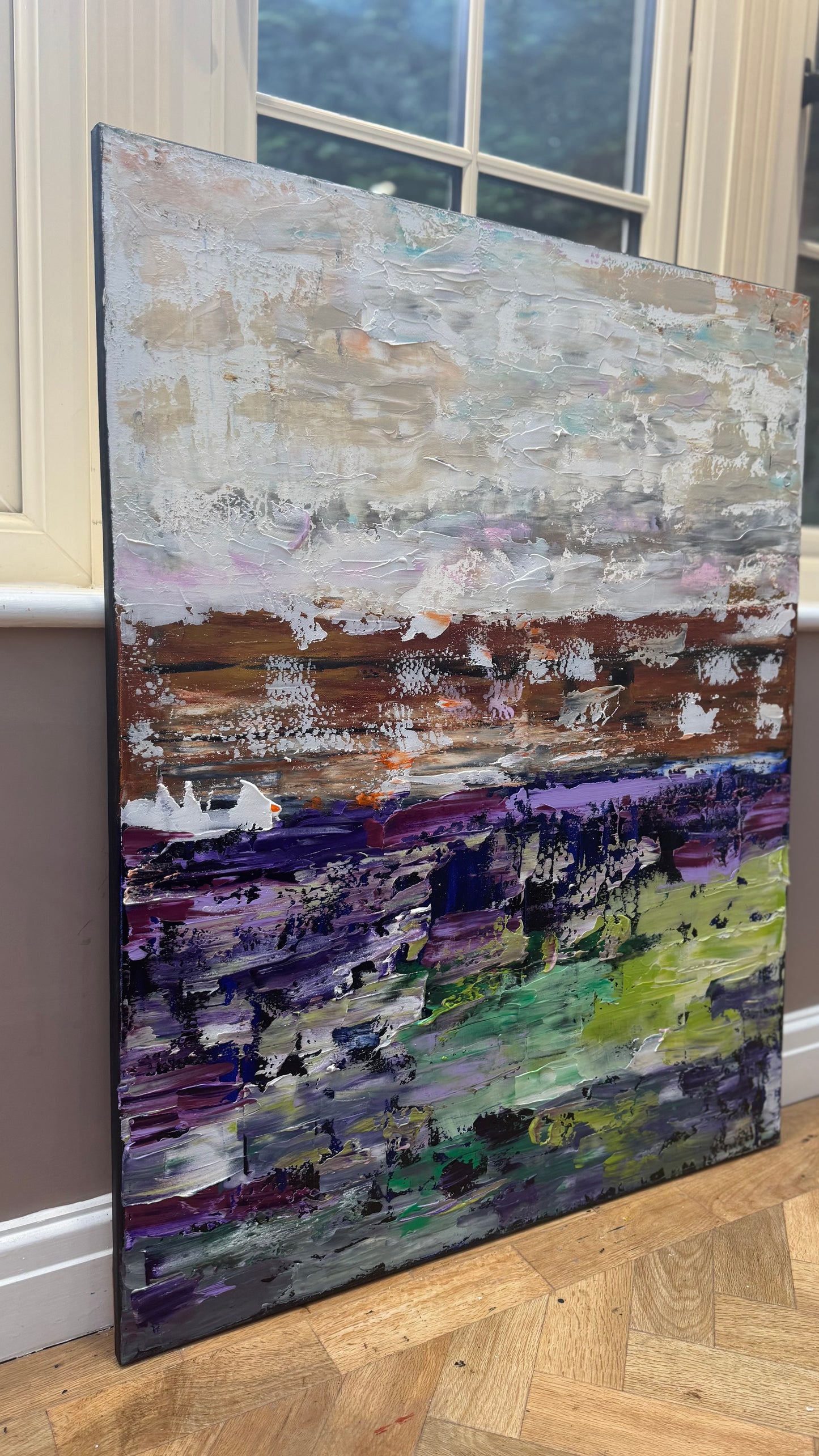 Oka contemporary Abstract Oil Painting Canvas 100x80cm Texture The Sky that Never Settles