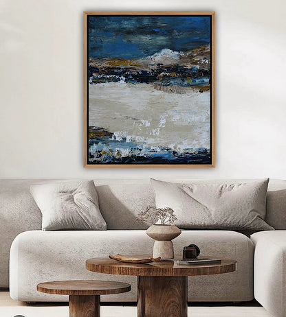 Original Abstract contemporary Oil Painting On Canvas 90x76cm Amalfi Coast Oka