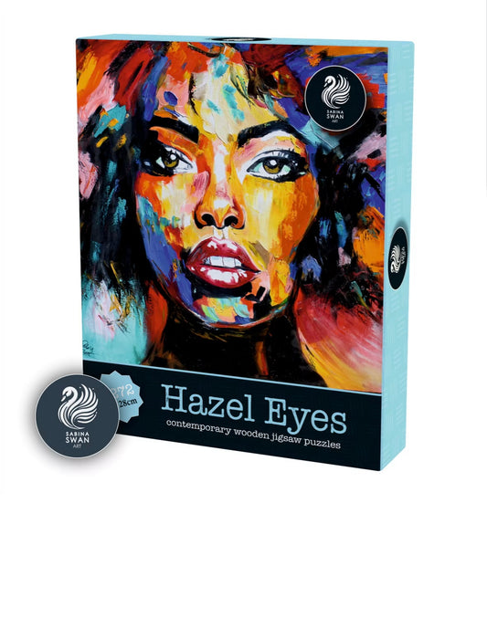 Art Wooden Puzzle for Adults Sabina Swan Art Original Jigsaw Hazel eyes