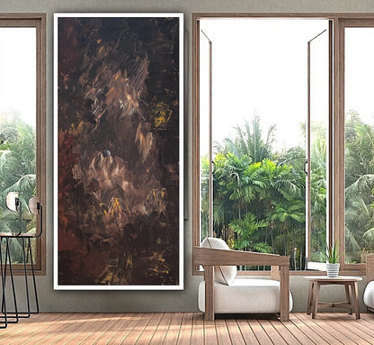 Richter Original Abstract Oil Painting On Canvas 60x120cm Unfinished Chapter