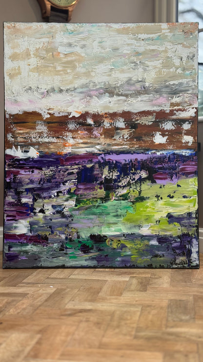 Oka contemporary Abstract Oil Painting Canvas 100x80cm Texture The Sky that Never Settles