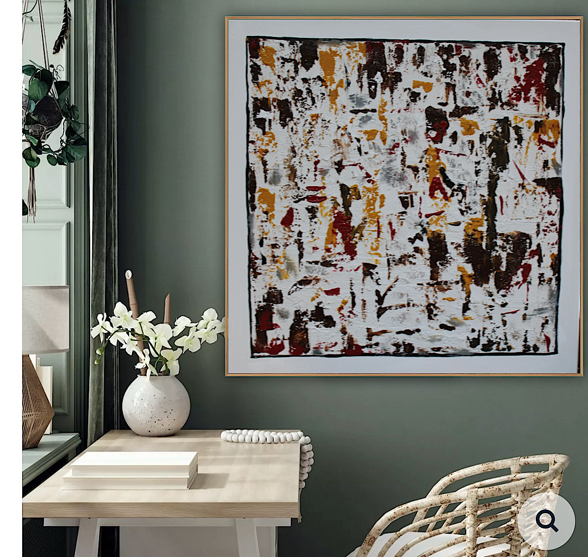 Oka style textured Original modern Abstract Oil Painting On Canvas 80 x 80cm ‘Unfinished Story’