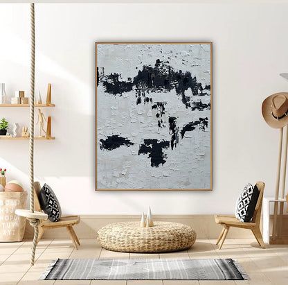 Original abstract Oil Painting On Canvas 76 X 60cm textured ‘Urban Fragments’