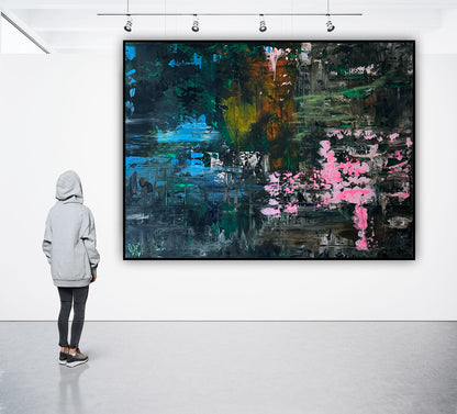 Oka Original Abstract Oil Painting On Canvas 122 X 92 Cm After Light textured
