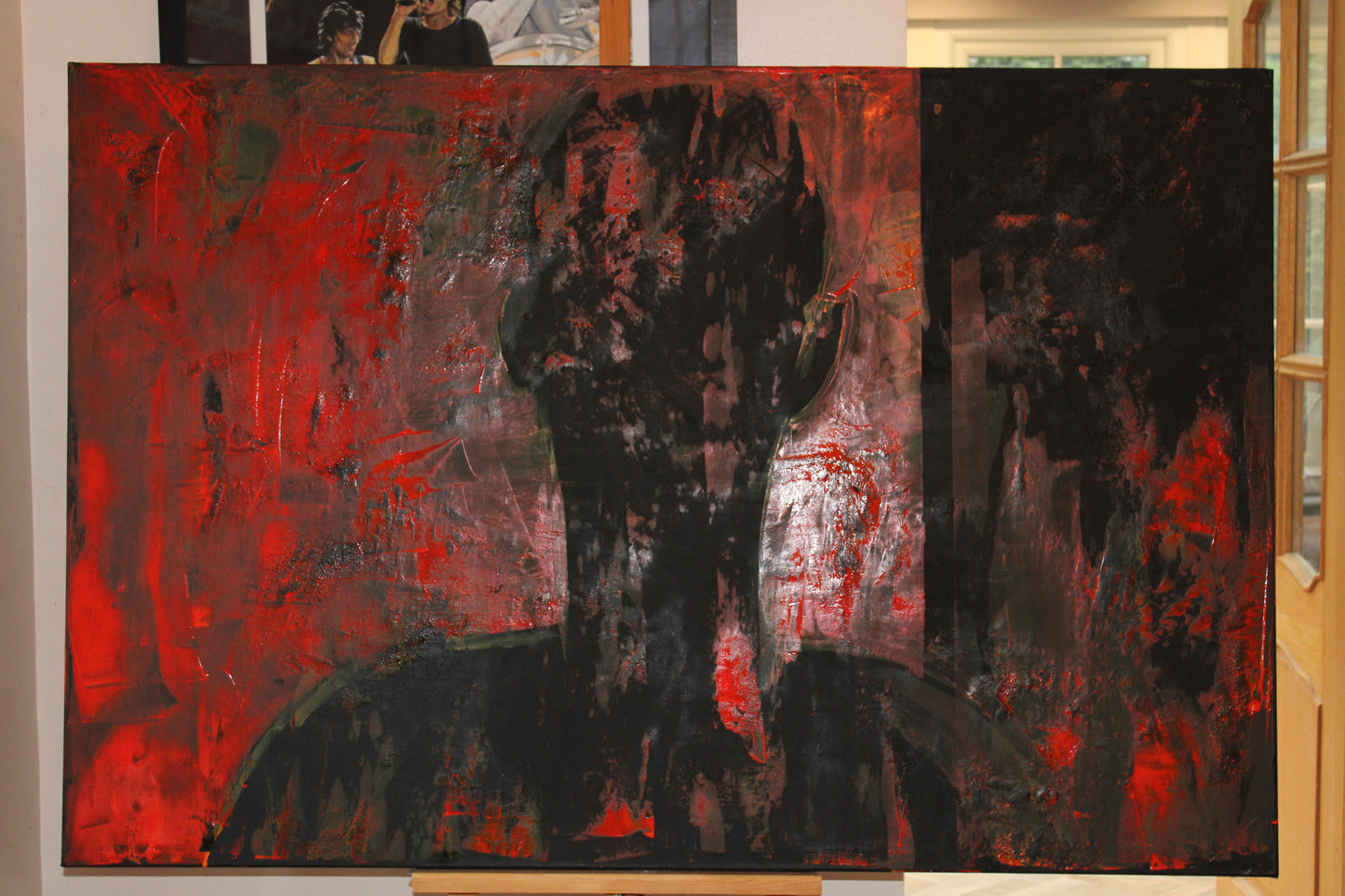 Original Abstract Oil Painting On Canvas 150cm x 100cm Man in The Shadows oka