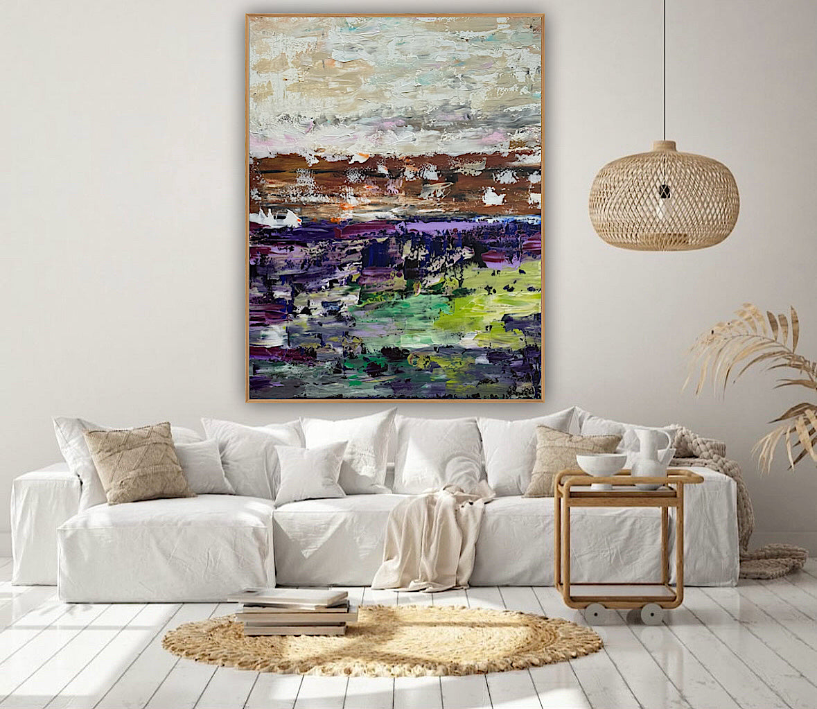 Oka contemporary Abstract Oil Painting Canvas 100x80cm Texture The Sky that Never Settles