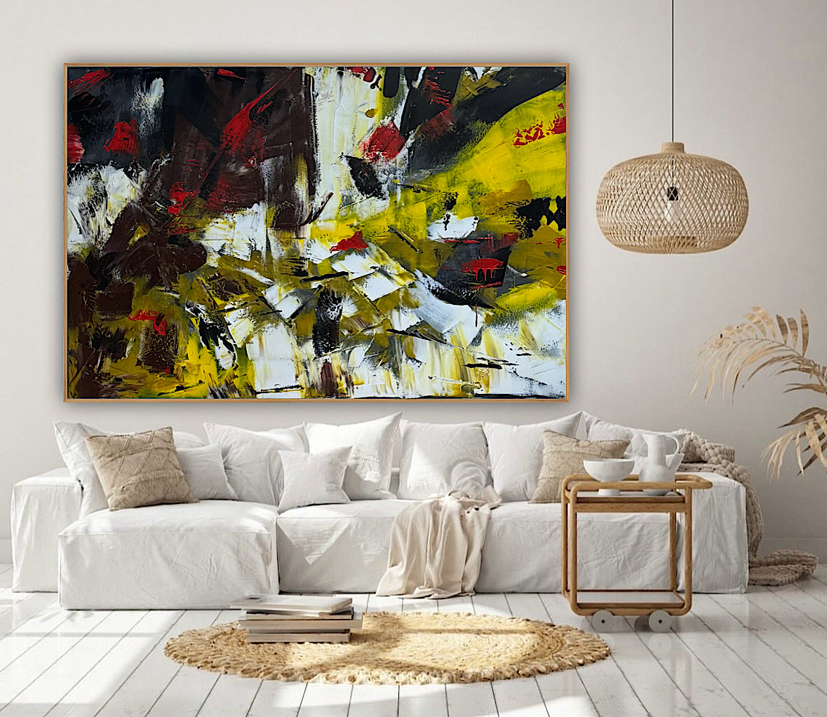 Original Abstract Oil Painting On Canvas 150cm x 100cm Velvet Soul Oka