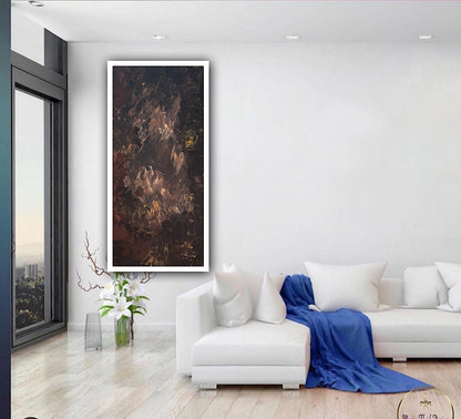 Richter Original Abstract Oil Painting On Canvas 60x120cm Unfinished Chapter