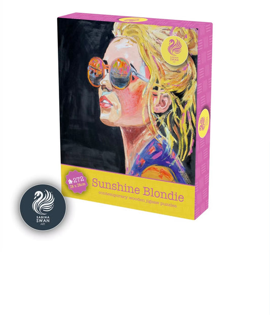 Art Wooden Puzzle for Adults Sabina Swan Art Original Jigsaw Blondie