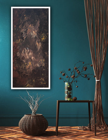 Richter Original Abstract Oil Painting On Canvas 60x120cm Unfinished Chapter