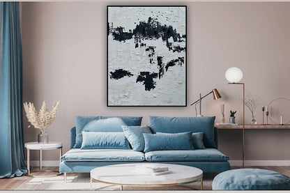 Original abstract Oil Painting On Canvas 76 X 60cm textured ‘Urban Fragments’