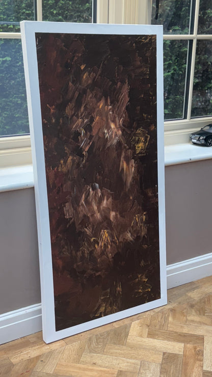 Richter Original Abstract Oil Painting On Canvas 60x120cm Unfinished Chapter